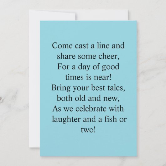 Join the Fishing Fun 招待状 (裏面)