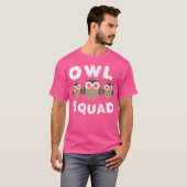 Join The Owl Squad Funny Owl Lover Present Design Tシャツ (正面フル)