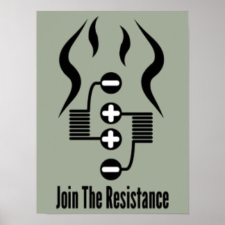 Join The Resistance - Light Olive Drab Poster ポスター