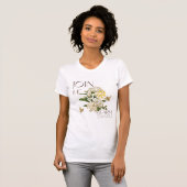 Join The Swarm  Botanical Honeybee Floral Art Love Tシャツ (正面フル)