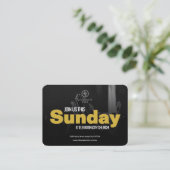 Join Us Church Invitation Calling Card Template コーリングカード (スタンド正面)