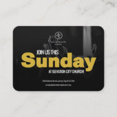 Join Us Church Invitation Calling Card Template コーリングカード (正面)