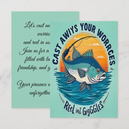 Join Us for a Cast Away Celebration 招待状 (正面/裏面)