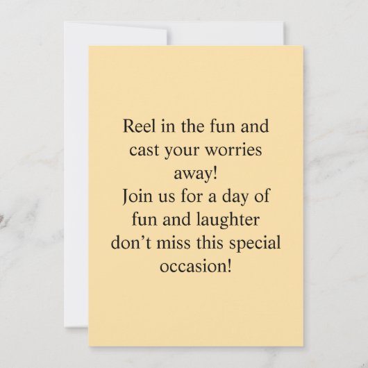 Join Us for a Fun Adventure 招待状 (裏面)