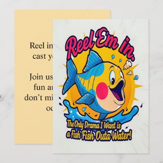 Join Us for a Fun Adventure 招待状 (正面/裏面)