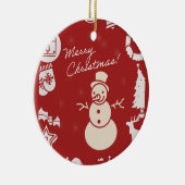 "Join Us for a Holly Jolly Christmas Party!"  セラミックオーナメント (右)