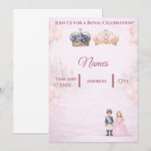 Join us for a Royal Celebration Birthday Invites 招待状 (正面/裏面)