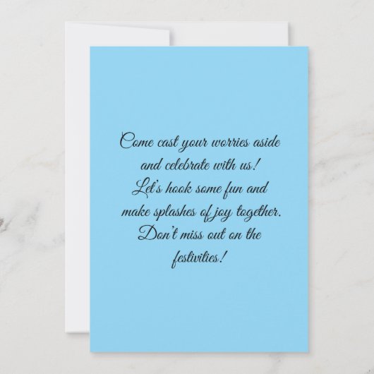 Join Us for an Adventure 招待状 (裏面)