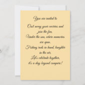 Join Us for an Adventure 招待状 (裏面)