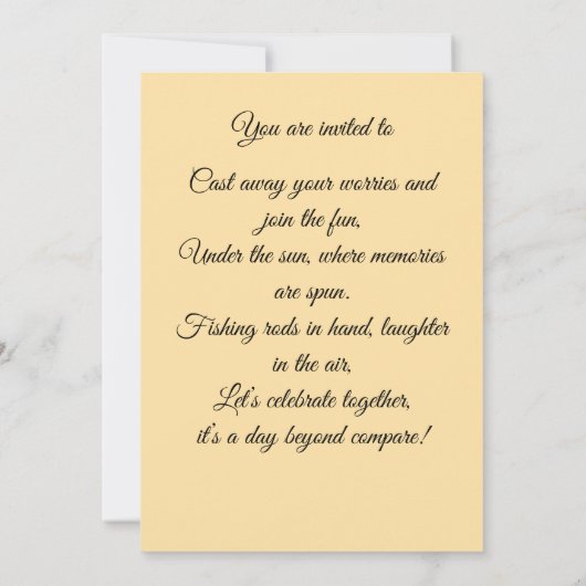 Join Us for an Adventure 招待状 (裏面)