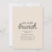 Join us For Brunch Party Invitation Template 招待状 (正面)