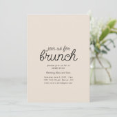 Join us For Brunch Party Invitation Template 招待状 (スタンド正面)