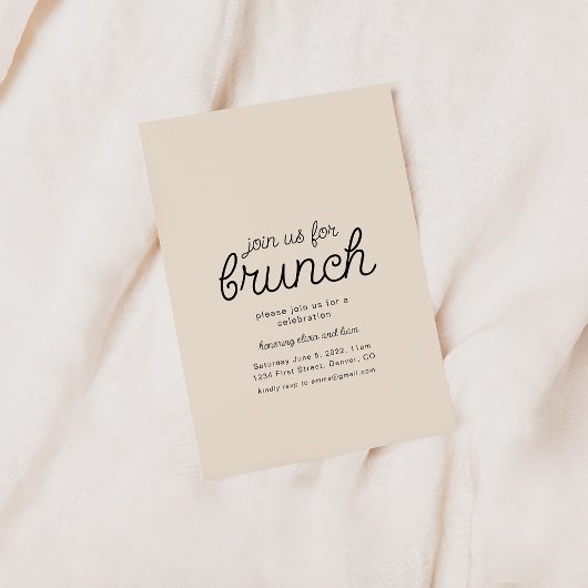 Join us For Brunch Party Invitation Template 招待状