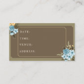 Join Us For our Wedding Celebration! 名刺 (裏面)