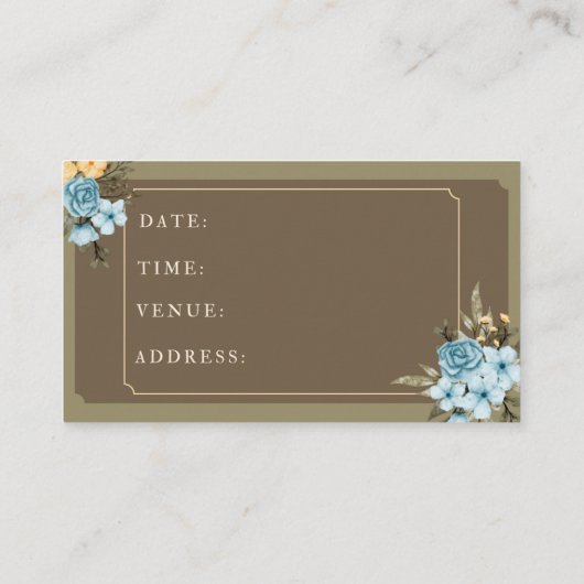 Join Us For our Wedding Celebration! 名刺 (裏面)