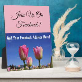 Join Us On Facebook! Counter Plaque Add Address フォトプラーク