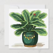 Join Us Plants and Butterflies Garden Party Invite 招待状 (裏面)