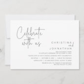 Join us to celebrate, Post Wedding Intimate Elopem 招待状 (正面)