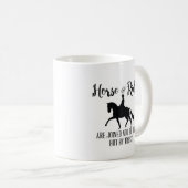 Joined not by tack but trust, horse coffee Mug コーヒーマグカップ (正面右)