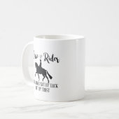 Joined not by tack but trust, horse coffee Mug コーヒーマグカップ (正面左)