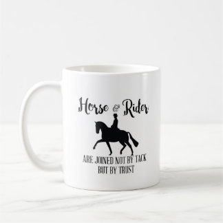 Joined not by tack but trust, horse coffee Mug コーヒーマグカップ