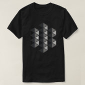 Joined Triangles Art Dark T-Shirt Tシャツ (デザイン正面)