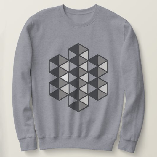 Joined Triangles Men's Sweatshirt スウェットシャツ (デザイン正面)