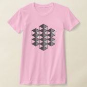 Joined Triangles Women's Slim Fit T-Shirt Tシャツ (レイダウン)