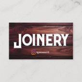 Joinery Templates Design 木工 QRコード 名刺 (裏面)
