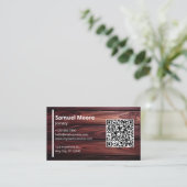 Joinery Templates Design 木工 QRコード 名刺 (スタンド正面)