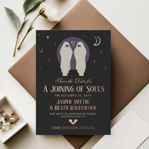 Joining of Souls ハロウィン ゲイ セーブ・ザ・デート 箔招待状