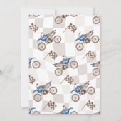 Joint 5th & 7th Dirt Bike Birthday Invitation 招待状 (裏面)