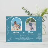 Joint Birthday Invitation for Boys Double Party 招待状 (スタンド正面)