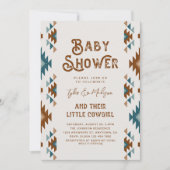 Joint Cowgirl Baby Shower Invitations 招待状 (正面)