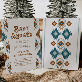 Joint Cowgirl Baby Shower Invitations 招待状