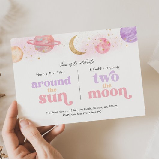 Joint Space 1st & 2nd Birthday Invitation 招待状