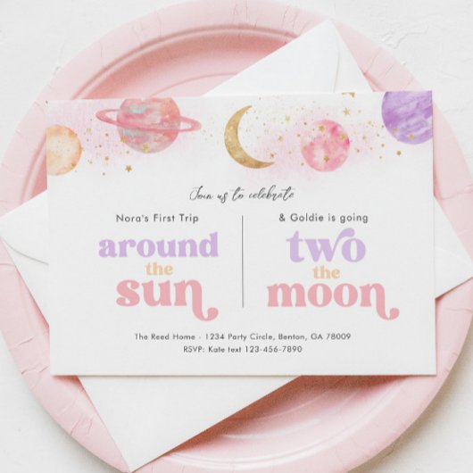 Joint Space 1st & 2nd Birthday Invitation 招待状