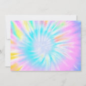 Joint Unicorn Roller Skating Tie Dye Birthday 招待状 (裏面)