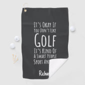 Joke Golf Gifts Funny Humorous Novelty Gag Golfer ゴルフタオル (インサイチュ)