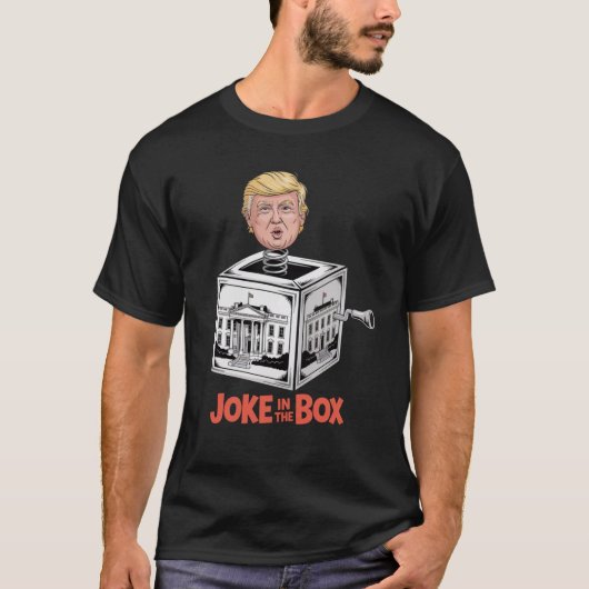 Joke in the Box – Trump Political Parody Cartoon  Tシャツ (正面)