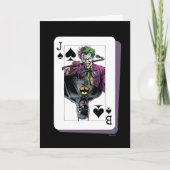 Joker and Batman Spade Playing Card Illustration カード (正面)