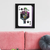 Joker and Batman Spade Playing Card Illustration キャンバスプリント (インサイチュ (リビング))