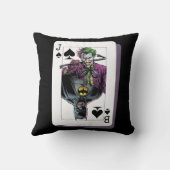 Joker and Batman Spade Playing Card Illustration クッション (裏面)