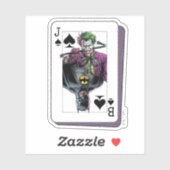 Joker and Batman Spade Playing Card Illustration シール (シート)