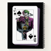 Joker and Batman Spade Playing Card Illustration ノートブック (裏面)