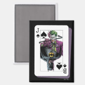 Joker and Batman Spade Playing Card Illustration マグネット (正面/裏面)