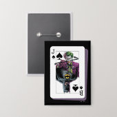 Joker and Batman Spade Playing Card Illustration 缶バッジ (正面/裏面)