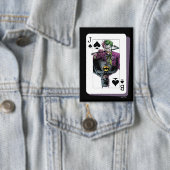 Joker and Batman Spade Playing Card Illustration 缶バッジ (インサイチュ)
