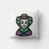 Joker Clown Art Decorative Pillow クッション (正面)