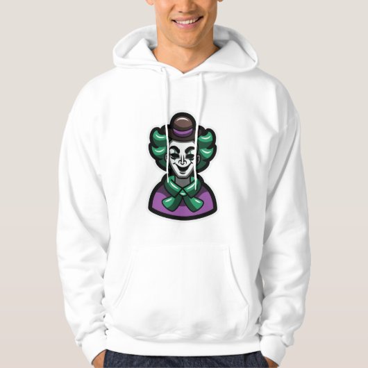 Joker Clown Art Graphic Hoodie パーカ (正面)